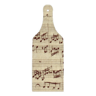 Old Music Notes - Bach Music Sheet Cutting Board