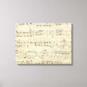 Old Music Notes - Chopin Music Sheet Canvas Print