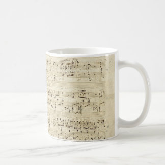 Old Music Notes - Chopin Music Sheet Coffee Mug