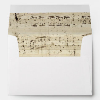 Old Music Notes - Chopin Music Sheet Envelopes