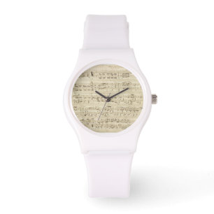 Old Music Notes - Chopin Music Sheet Watch