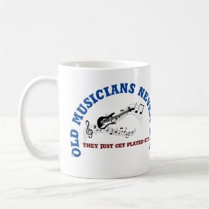 Old Musicians never die (guitar) coffee mug