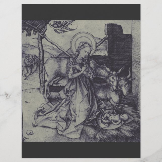 Old Nativity scene og Jesus Christ Flyer (Front)