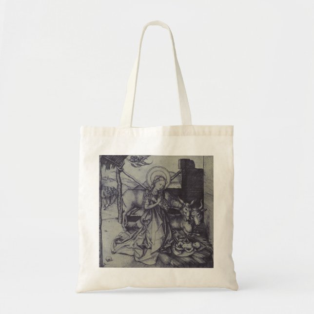 Old Nativity scene og Jesus Christ Tote Bag (Front)