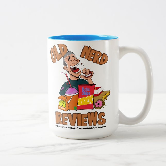 Old Nerd Reviews Two-Tone Large Mug (Right)