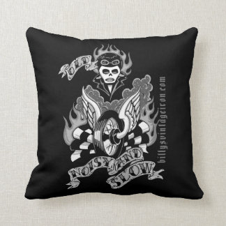 Old, Noisy & Slow (b & w) Cushion