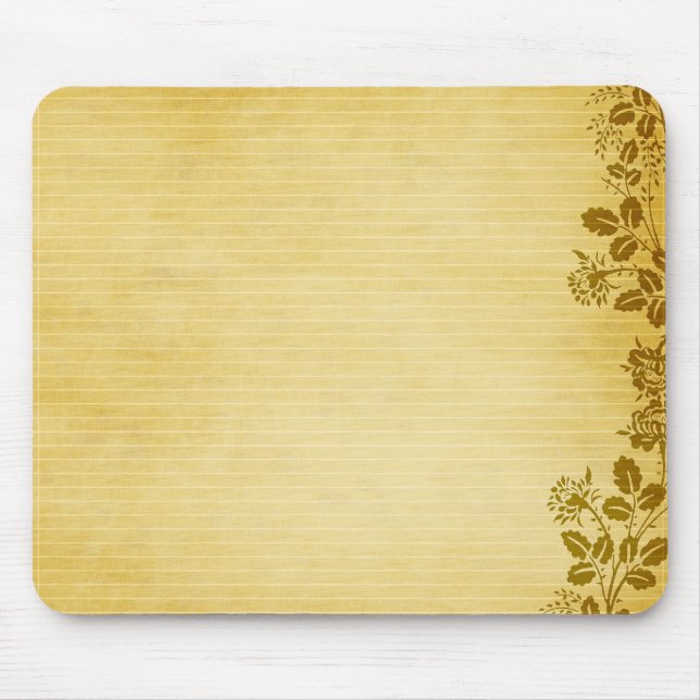 Old Note Paper BAckground Mouse Pad (Front)