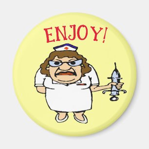 Old Nurse Bend Over Magnet