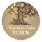 Old oak tree wedding stickers