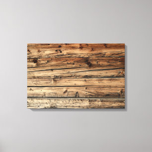 Old oak wood texture background canvas print