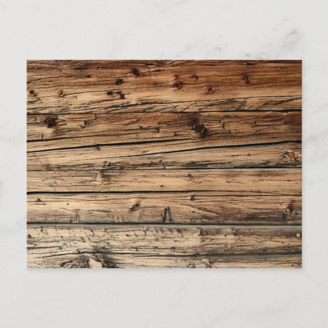 Old oak wood texture postcard (Front)