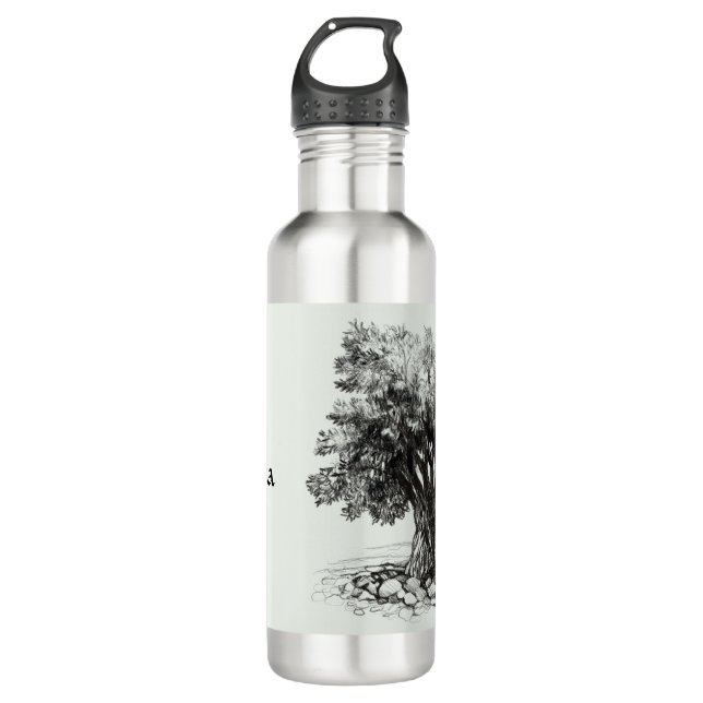 Old Olive tree 710 Ml Water Bottle (Front)