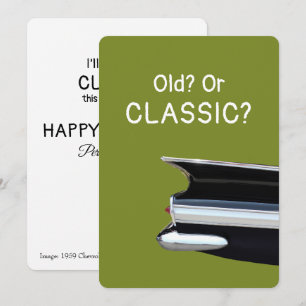 Old or a Classic Chevrolet Humourous Birthday Card
