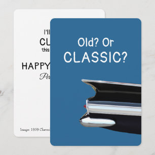 Old or a Classic Chevrolet Humourous Birthday Card