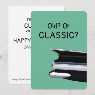 Old or a Classic Chevrolet Humourous Birthday Card