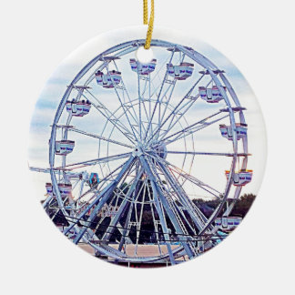Old Orchard Beach Ferris Wheel New England Ceramic Tree Decoration