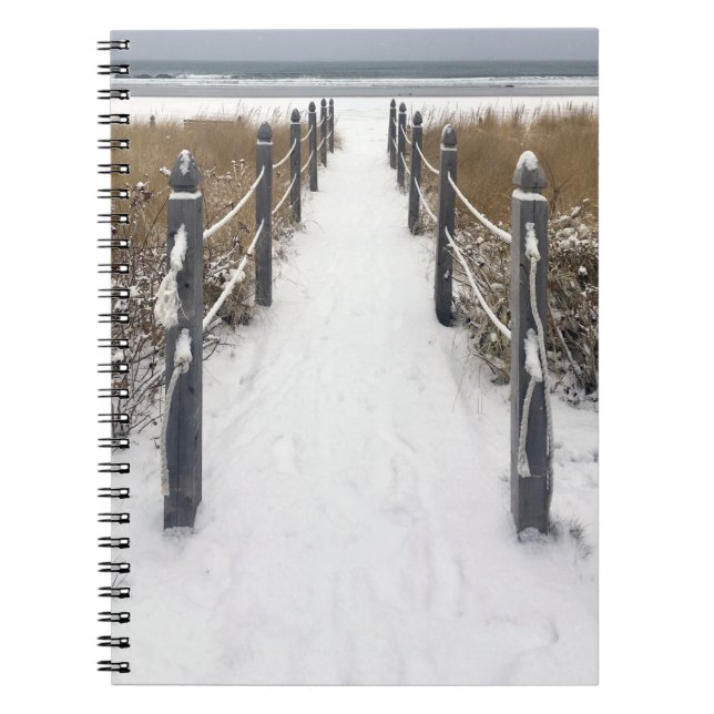 old orchard beach in winter notebook (Front)