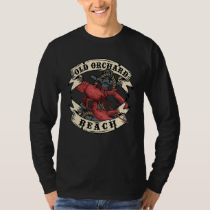 Old Orchard Beach Maine State Vintage Anchor Lobst T-Shirt