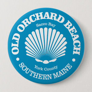 Old Orchard Beach (seashell) 10 Cm Round Badge
