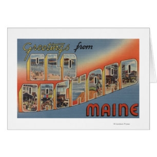 Old Orchard, Maine - Large Letter Scenes