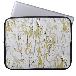Old paint on laptop sleeve