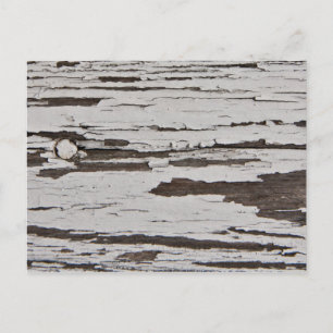 Old paint on wood postcard