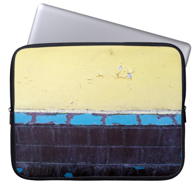 Old painted damaged concrete wall. Texture. Abstra Laptop Sleeve (Front)