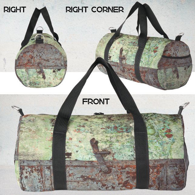 Old painted rusty door duffle bag (Creator Uploaded)