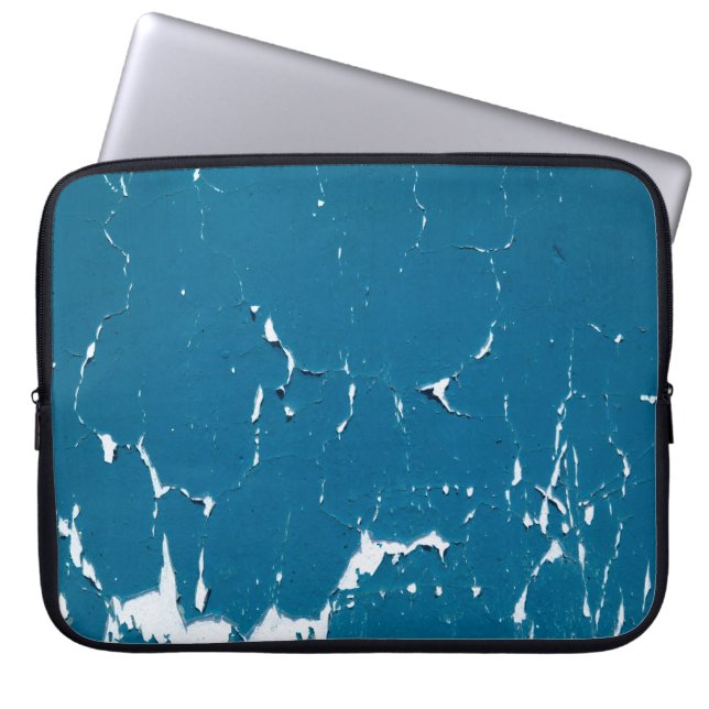 Old painted wall texture as grunge backgroundabstr laptop sleeve (Front)