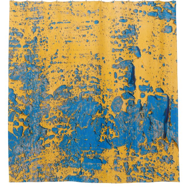 Old painted wall - texture,  background. abstract, shower curtain (Front)