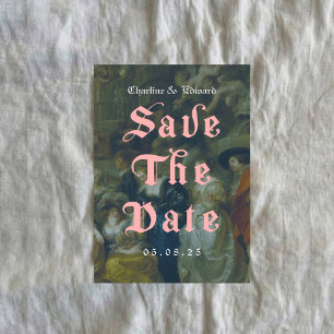 Old Painting Gothic Save the Date  Invitation