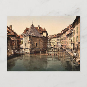 Old palace and canal, Annecy, France classic Photo Postcard