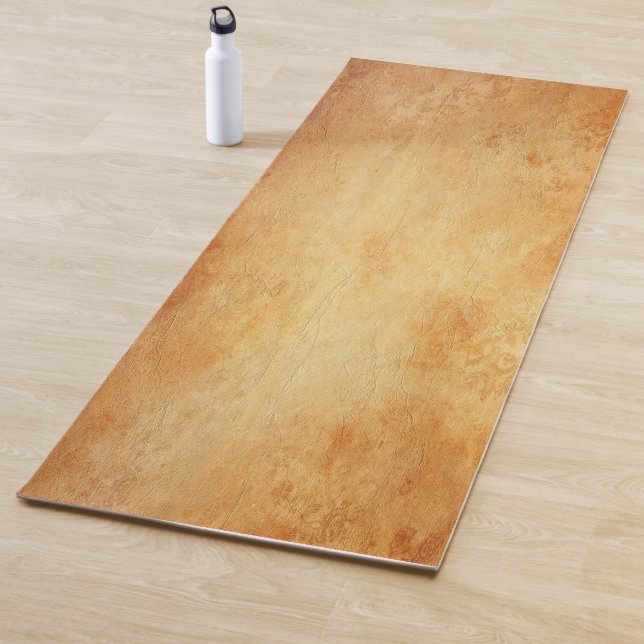 Old Paper Textured Look Fitness Elegant Template Yoga Mat (In Situ)