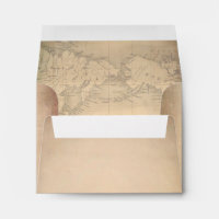 Old Paper Vintage World Map RSVP