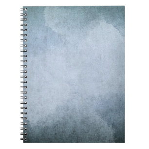 old paper with watercolor spiral notebook