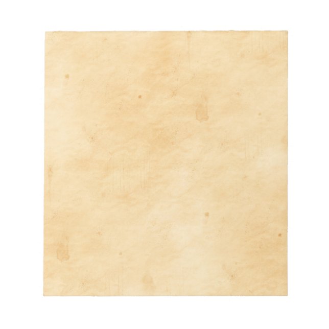 Old Parchment Background Stained Mottled Look Notepad (Front)