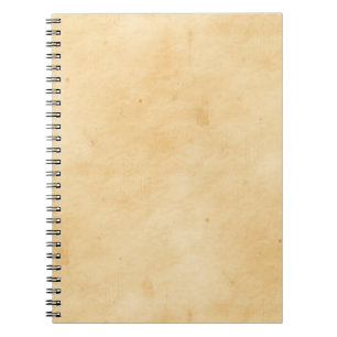 Old Parchment Background Stained Mottled Look Spiral Notebook
