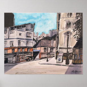 Old Paris France- Poster