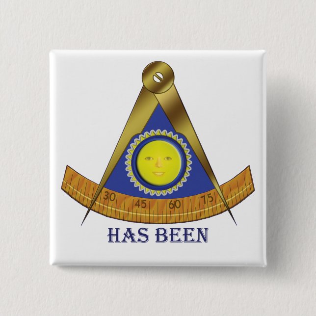 Old Past Master 15 Cm Square Badge (Front)