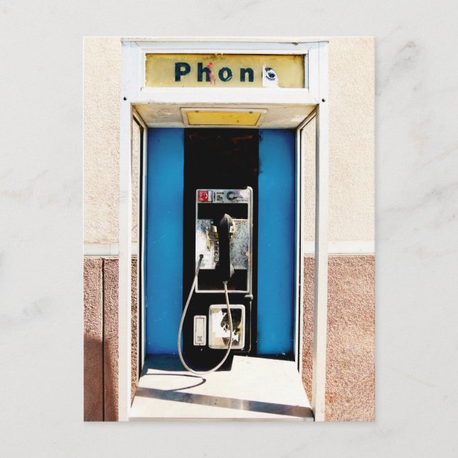 Old Payphone Postcard (Front)