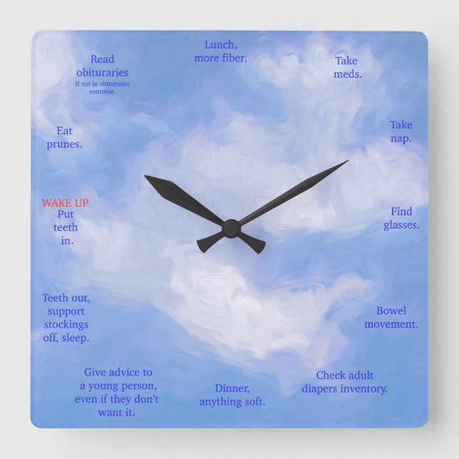 Old Peoples Wall Clock (Front)