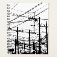 Old Phone and Power Lines