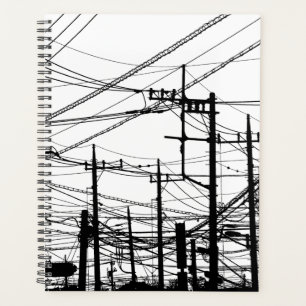 Old Phone and Power Lines Planner