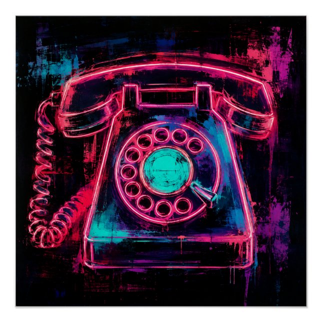 Old Phone  Poster (Front)