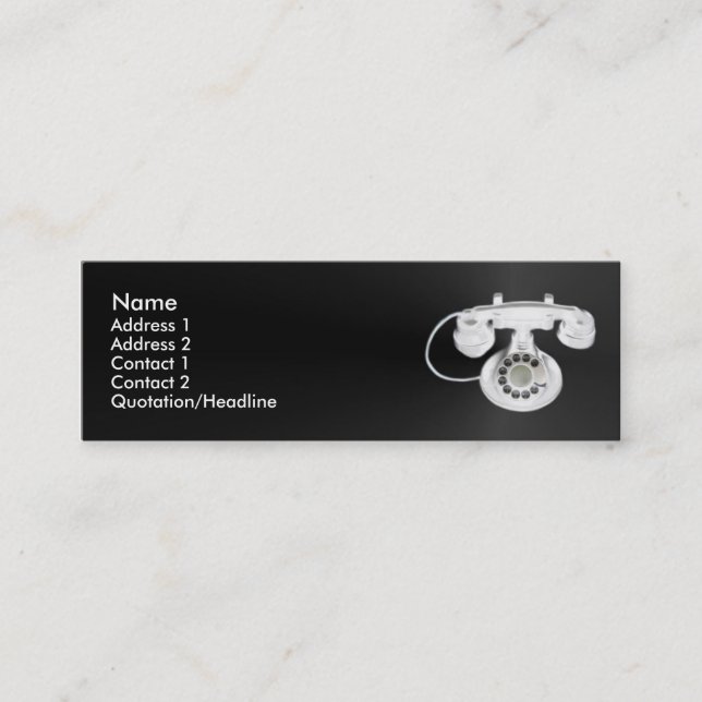 Old Phone Profile Card (Front)