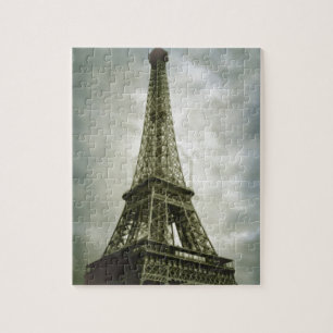 Old Photo Effect Eiffel Tower Paris Jigsaw Puzzle