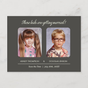Old Photo Save the Date Postcard