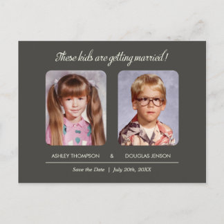 Old Photo Save the Date Postcard