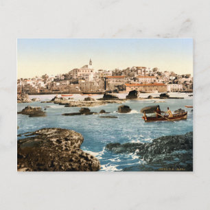 Old photochrom print of Jaffa Postcard