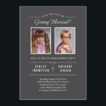 Old Photos Engagement Party Invitations<br><div class="desc">Old photo wedding engagement party invitations with a unique modern design.  Customise the wording and upload old pictures from school or an old photo album. Preview exactly what the finished invitation will look like on screen before you order.</div>